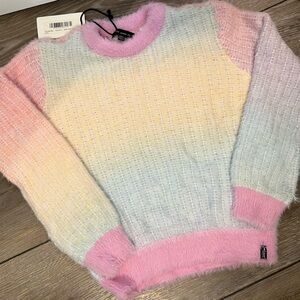 BNWT never worn. Silver Ombré sweater. Sz XL 14-16
